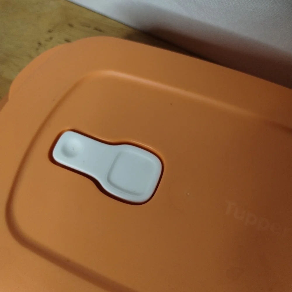New orange Tupperware oval microwave meal keeper!